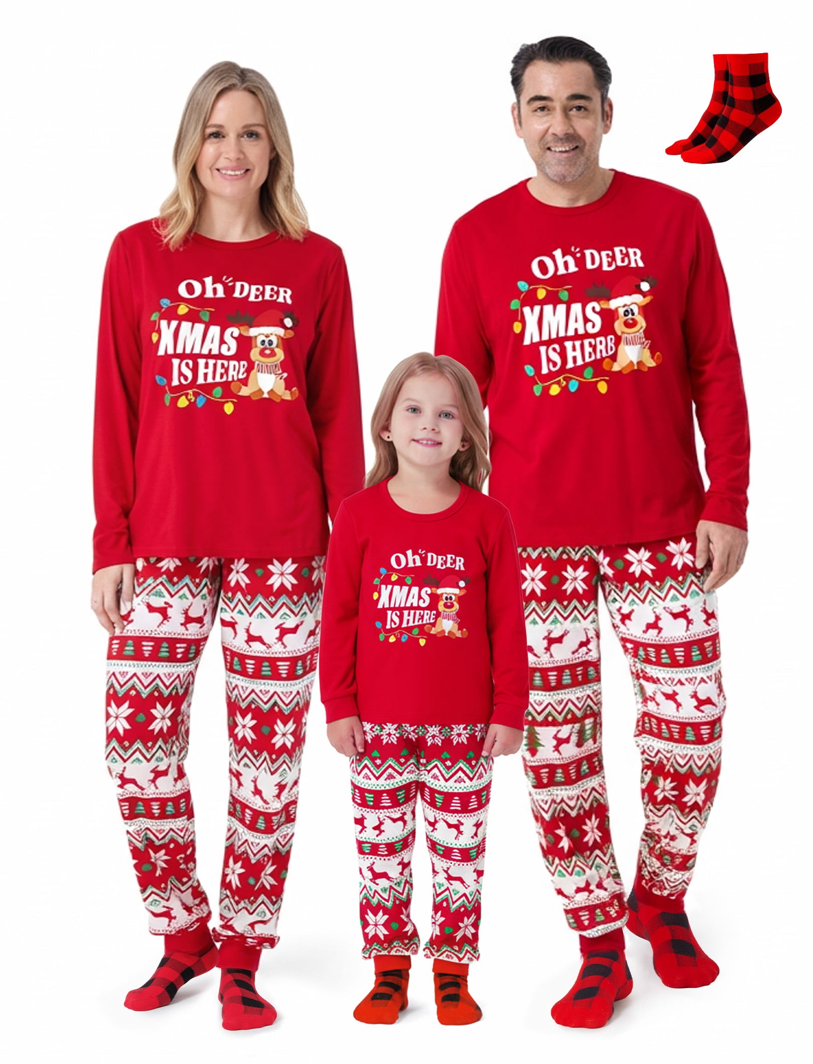 PatPat Christmas Pajamas for Women Set Family Matching Pajamas for ...