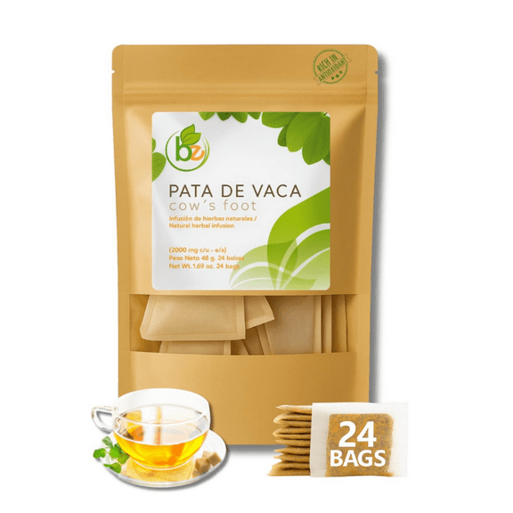 Pata de Vaca TE (cow's foot Tea) 24 bags, 100% Natural Infusion, Cultivada Organicamente| Organically Grown, Vegan.