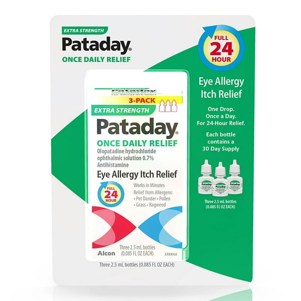 Pataday Eye Drops Extra Strength, 2.5 ml (3 Pack)