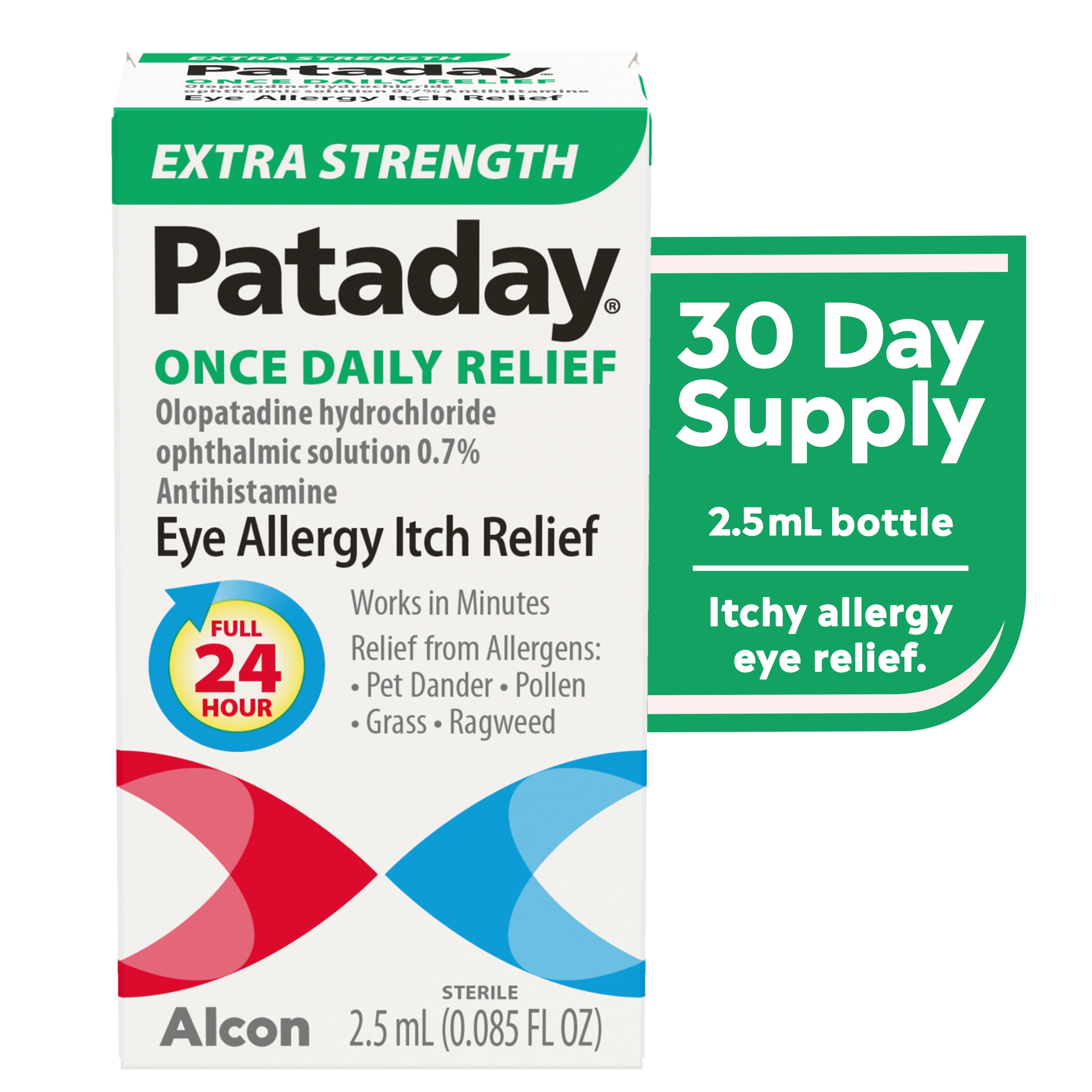 Pataday Once Daily Extra Strength Eye Itch Allergy Relief Eye Drop for ...