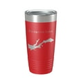 thumbnail image 1 of Patagonia Lake Map Tumbler Travel Mug Insulated Laser Engraved Coffee Cup Arizona 20 oz Red, 1 of 1