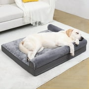 KSIIA Orthopedic Dog Bed Sofa for Large Dogs, 36"x27" Pet Couch with Removable Waterproof Cover