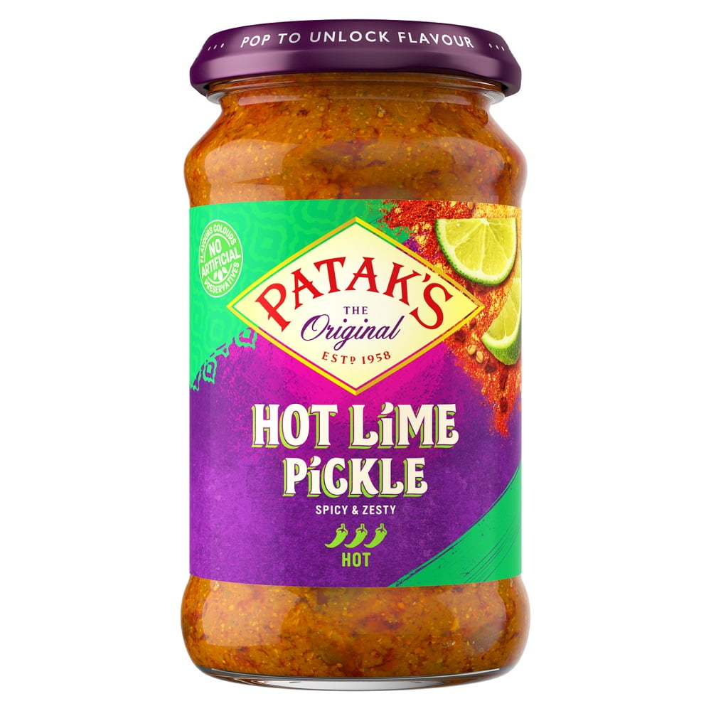 Patak Hot Lime Pickle 283g (Pack of 6)