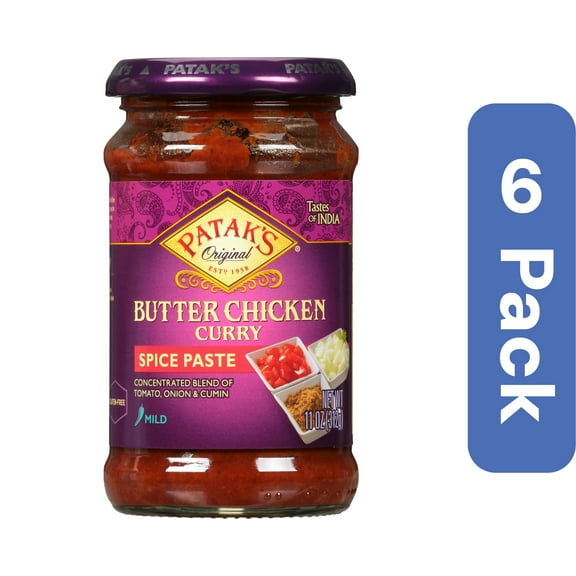 Patak's Butter Chicken Paste 11 oz (Pack Of 6)