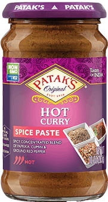 Patak's Curry Paste (Hot) 10 oz Pack of 2