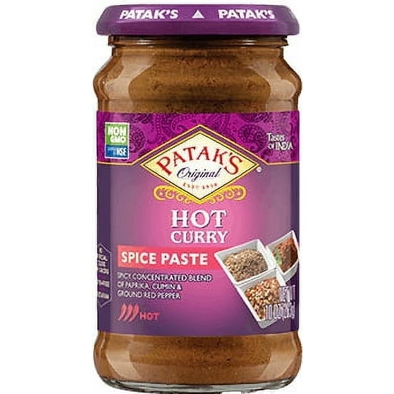 Patak's Curry Paste (Hot) 10 oz Pack of 2