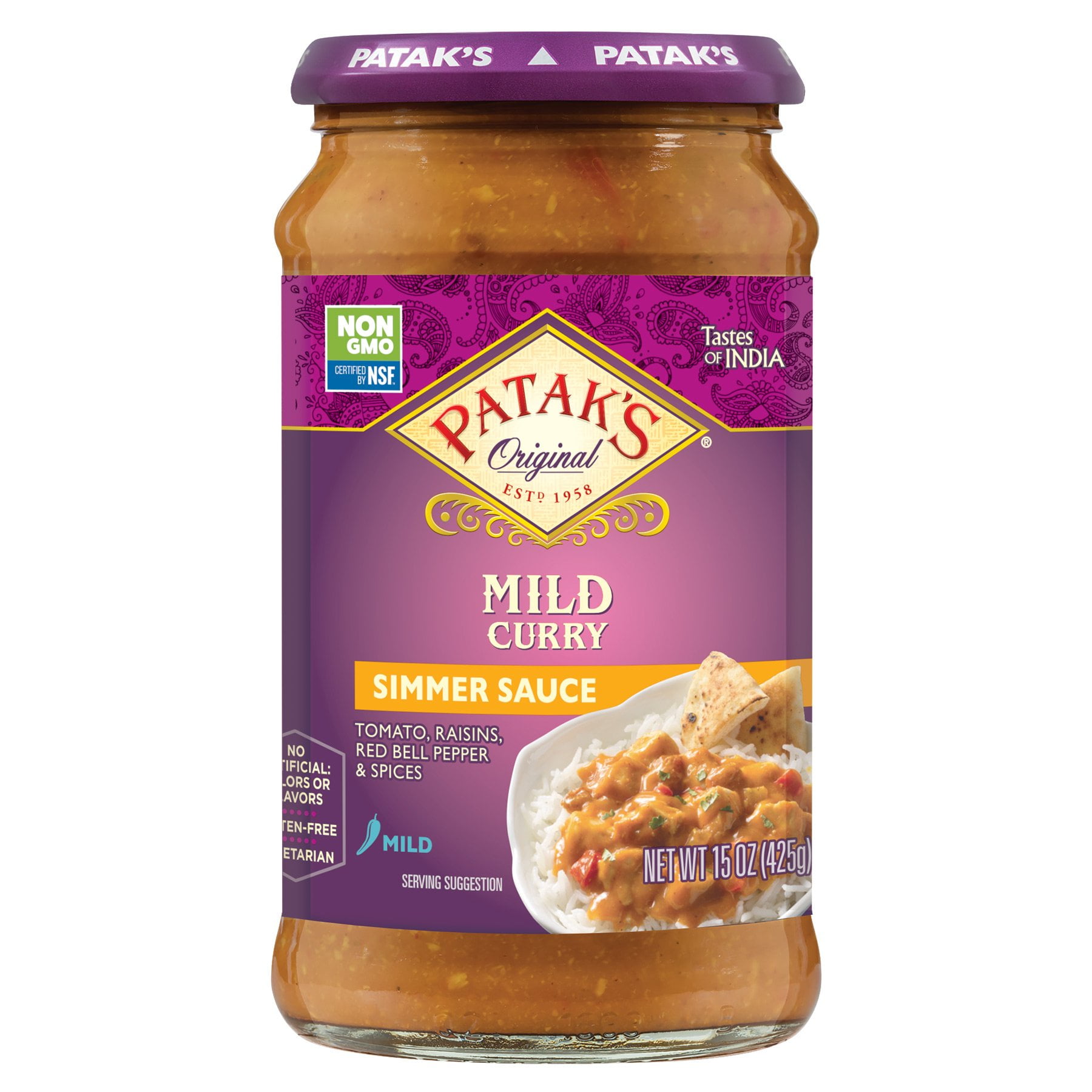 Patak's Curry Simmer Sauce - Mild - 15 oz (Packaging May Vary ...