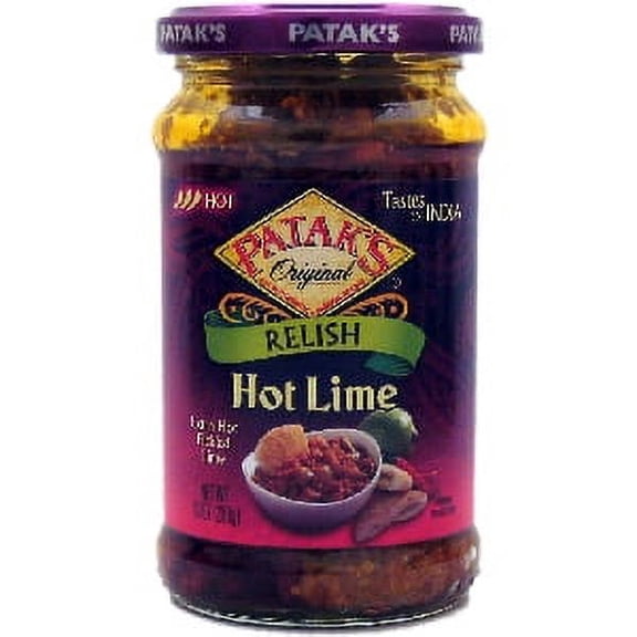 Patak's Hot Lime Pickle - Hot 10 oz. ( Pack of 3 )