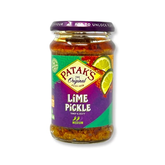 Pataks Lime Pickle Medium 283G, Imported from Britain