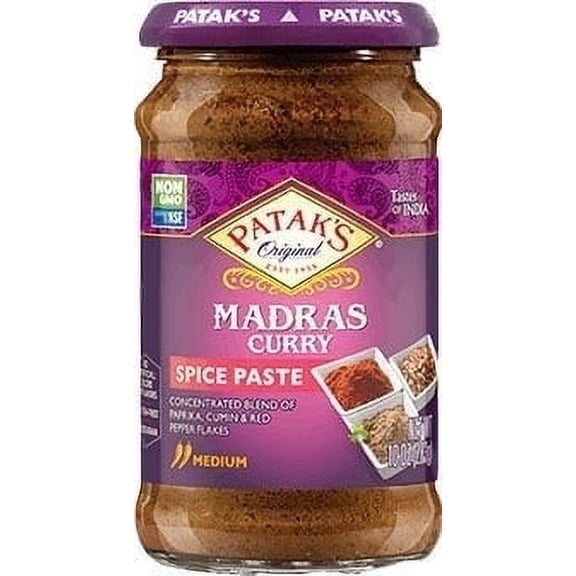 Patak's Madras Curry Paste (Medium) 10 oz