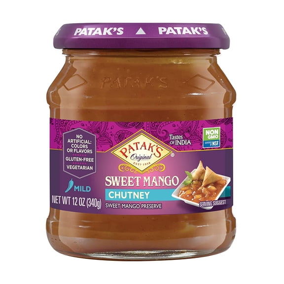 Patak's Original Chutney Sweet Mango -- 12 oz Pack of 2
