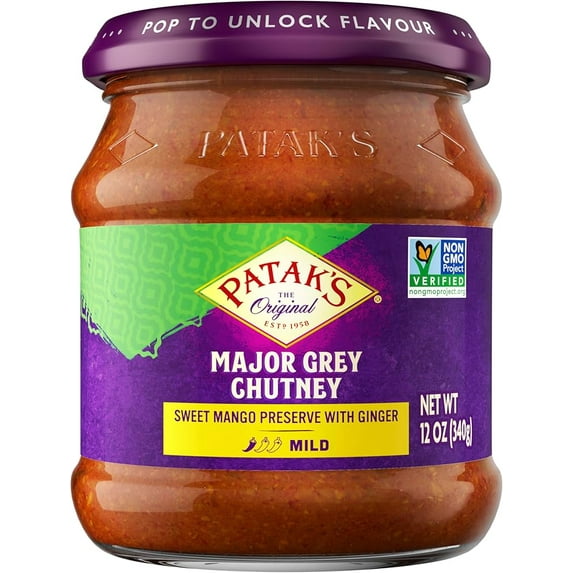 Patak's Original Major Grey Chutney, 12 oz