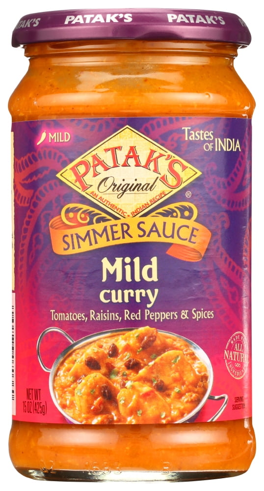 Patak's Original Mild Curry Simmer Sauce, 15 oz - Walmart.com