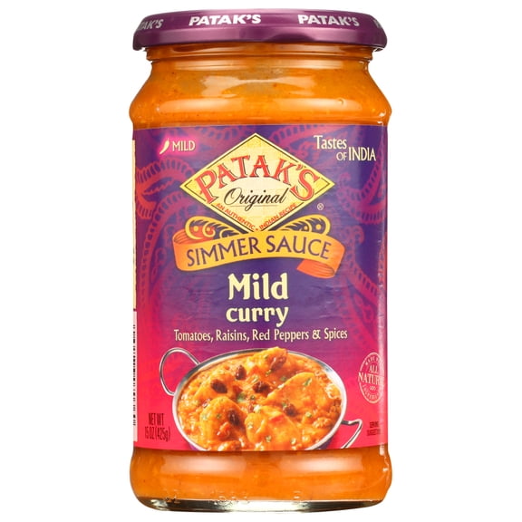 Patak's Original Mild Curry Simmer Sauce, 15 oz