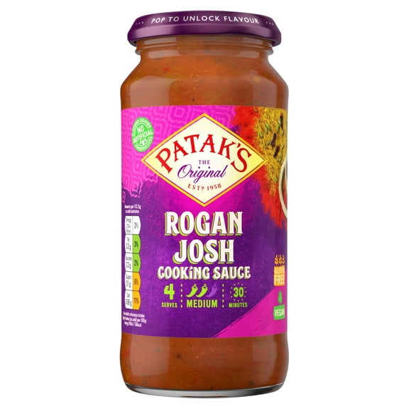 Patak's The Original Rogan Josh Cooking Sauce 450g (pack of 6)