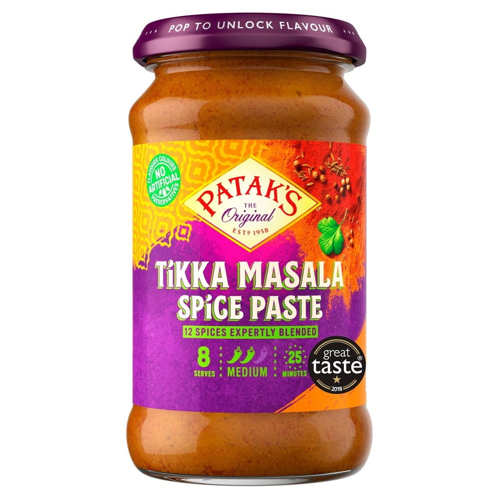 Patak's Tikka Masala Medium Spice Paste 283G (Pack of 2) - Walmart.com