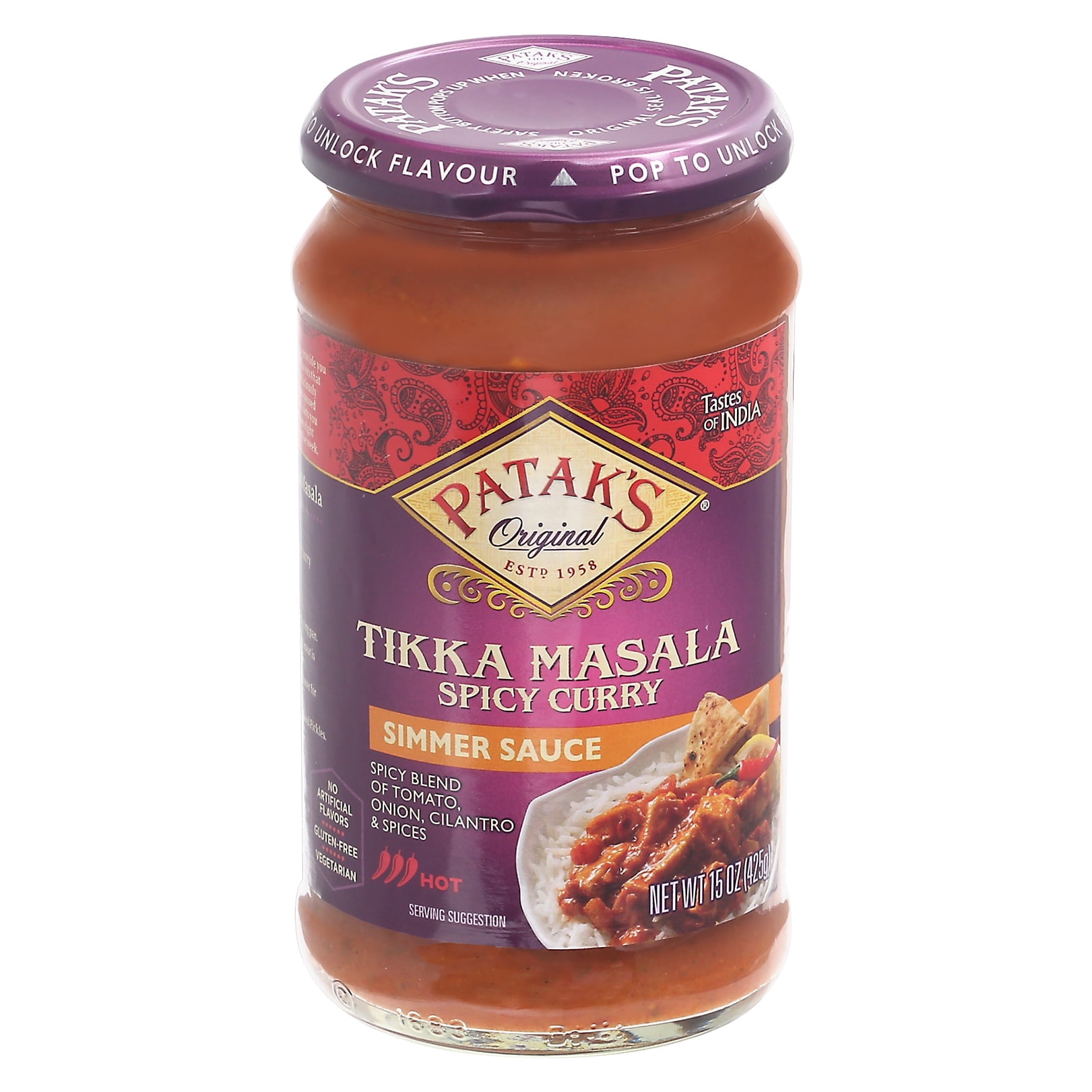 Patak's Tikka Masala Sauce 15 oz (Pack of 6) - Walmart.com