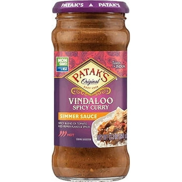 Patak's Vindaloo Spicy Curry Simmer Sauce - Hot & Spicy 15 oz