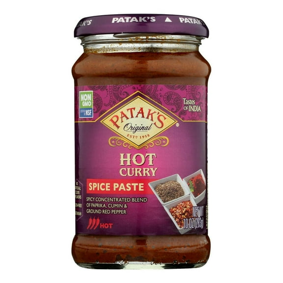 Patak's X-Hot Curry Paste 10 oz (Pack Of 6)