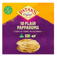 thumbnail image 1 of Pataks 10 Plain Ready to Cook Pappadums 100g, 1 of 1