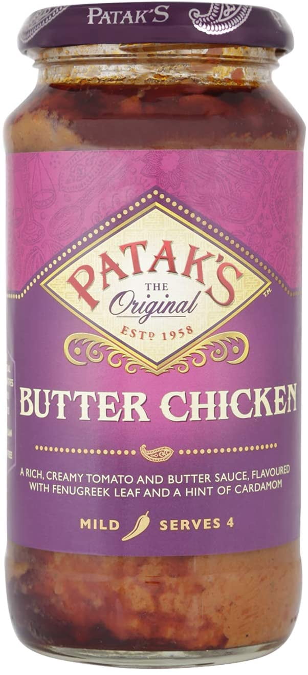Pataks Butter Chicken Cooking Sauce 450G, Imported from Britain ...