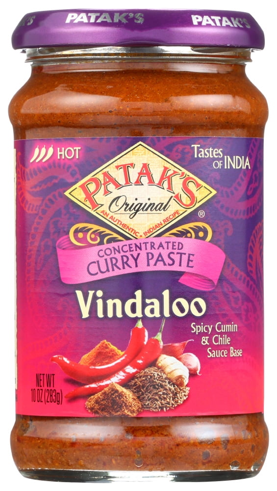 Pataks Concentrated Curry Paste Vindaloo Hot , 10 Oz - Walmart.com