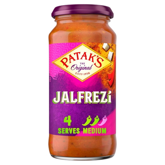 Pataks Jalfrezi Cooking Sauce 450G, Imported from Britain