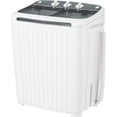 thumbnail image 1 of Pataku Portable Washing Machine, 17.6 Lbs Compact Mini Washer and Dryer Combo,Twin Tub Laundry Washer with Spin Cycle, Soaking Function Ideal for Apartment, Dorms, RVs Camping, Grey, 1 of 10