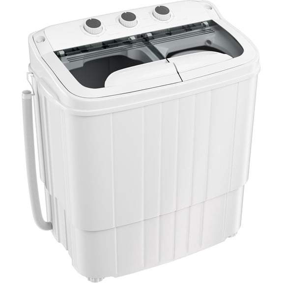 Pataku Portable Washing Machine, 17.6 Lbs Compact Mini Washer and Dryer Combo,Twin Tub Laundry Washer with Spin Cycle, Soaking Function Ideal for Apartment, Dorms, RVs Camping, Grey