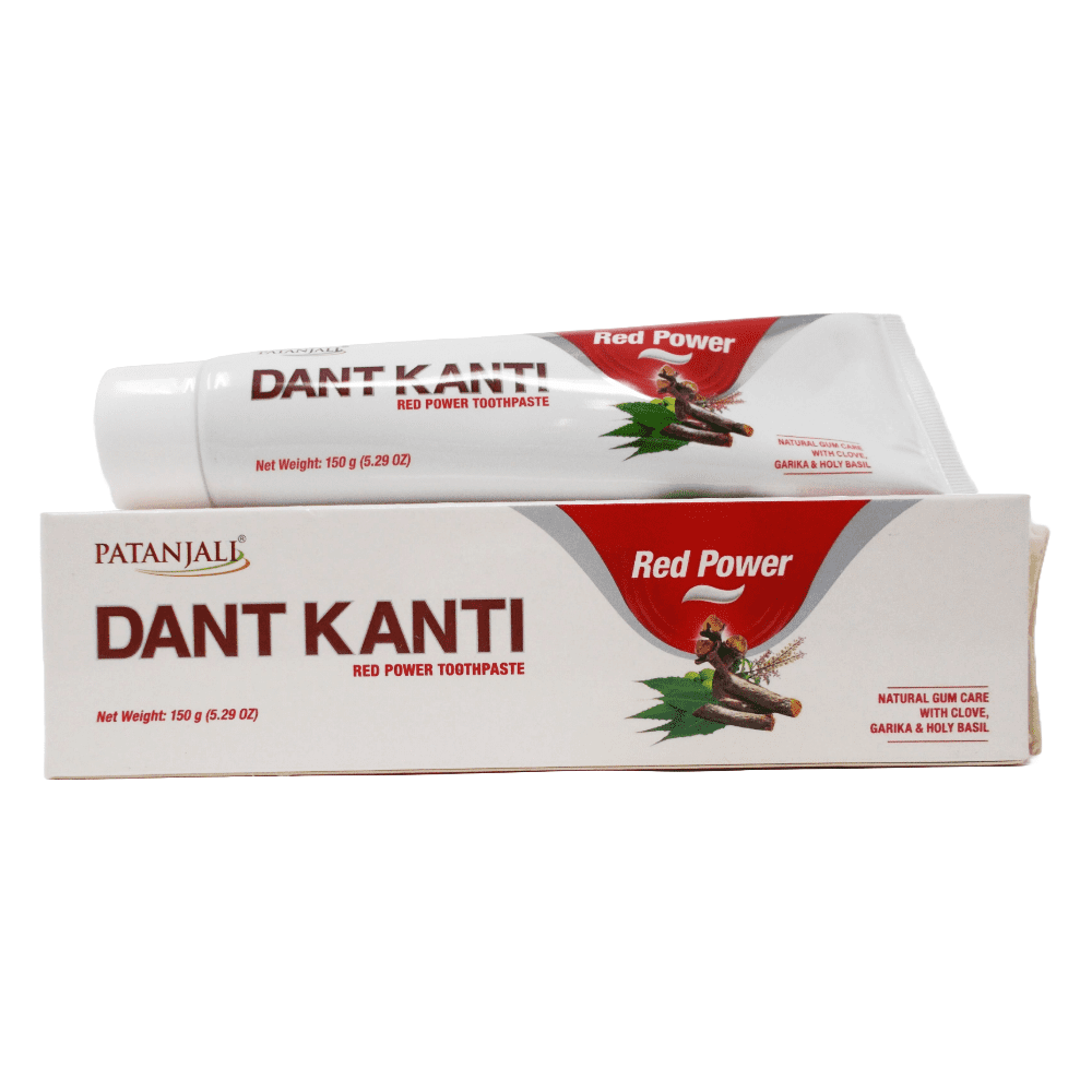 Dabur Red Toothpaste Vs Patanjali Dant Kanti Patanjali Dant Kanti Red Power Toothpaste 150g (5.29oz), Shipped from