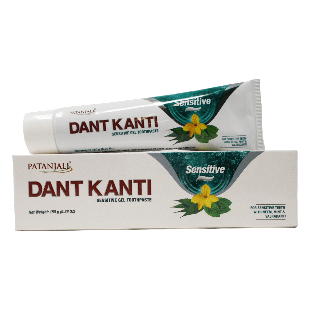 Patanjali Dant Kanti Sensitive Gel Toothpaste 150g (5.29oz), Shipped