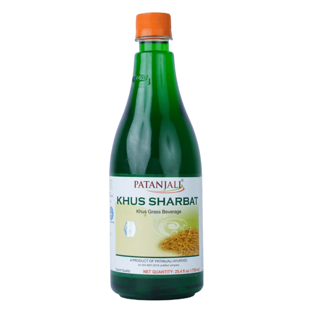 Patanjali Khus Sharbat (Cooling Vetiver Grass Drink) Refreshing Summer