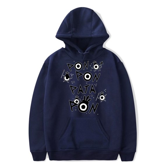 Patapon Classic Hoodie Men's Hip Hop Printing Pullover Hooded Sweatshirts