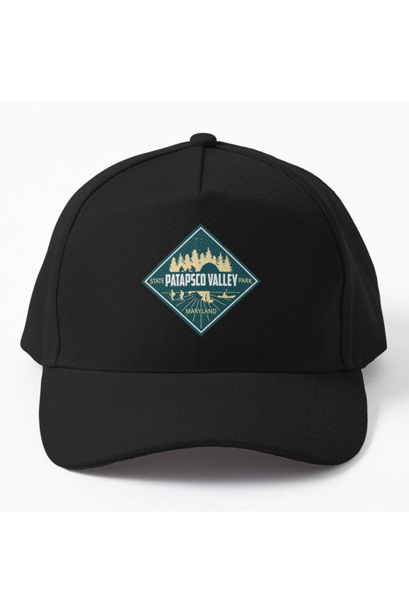 Patapsco Valley State Park Baseball Hat, Diamond Logo Outdoor Travel Graphic Design, Classic Cap