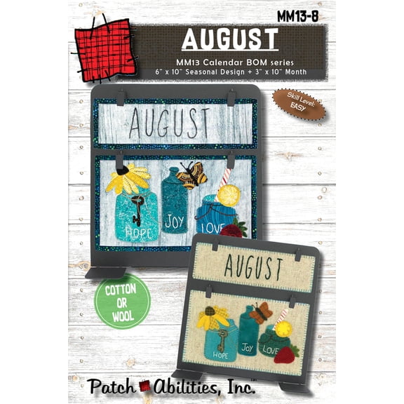 Patch Abilities August Calendar Series Block of the Month MM13-8