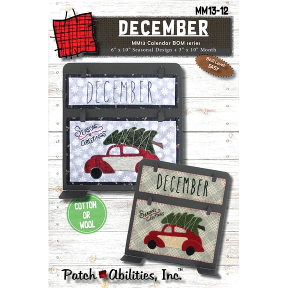 Patch Abilities December Calendar Series Block of the Month MM13-12