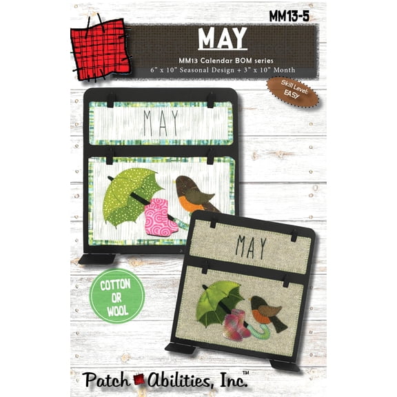 Patch Abilities May Calendar Series Block of the Month MM13-5