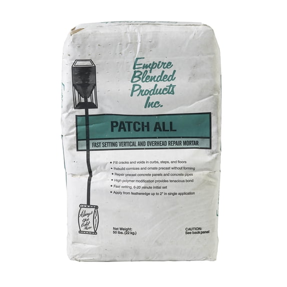 Mutual Industries 8140-0-50 Patch All Repair Mortar, 50 lb.