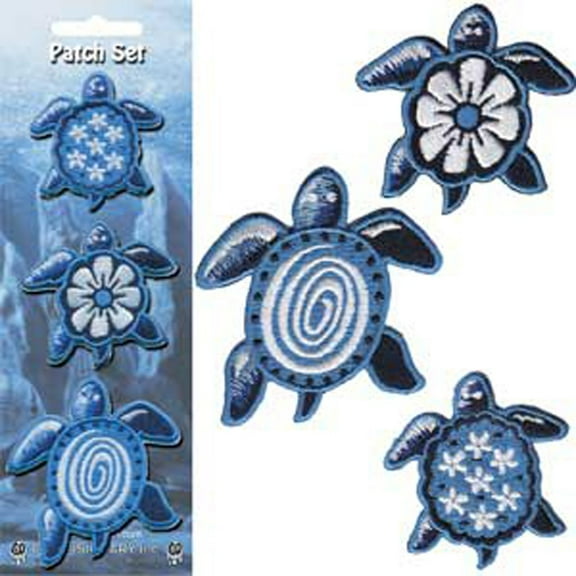 Patch - Animals - Blue Turtles Iron On Gifts New Licensed p-3673-s