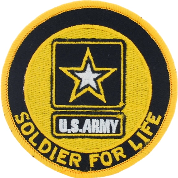 Eagle Emblems PM0233 Patch - Army, Soldier for Life - 3.63 in.