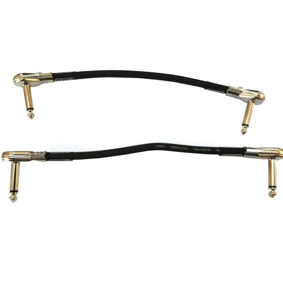 Patch Cables MXR 6 inch (~152mm) 2 Pack 1/4" Angled Flat ( pancake ) ends