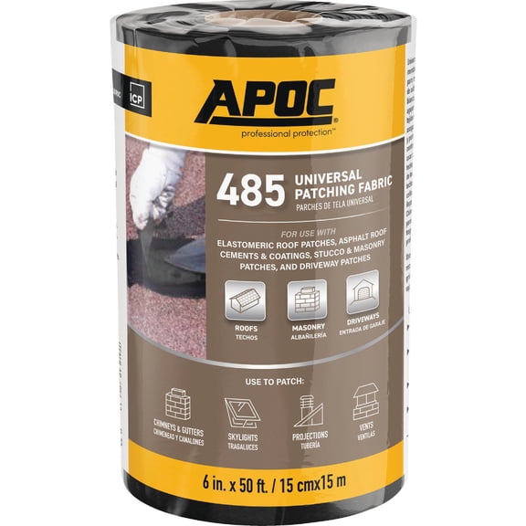 Gardner-Gibson Patch Crack Membrane Roof Patch - Asphalt, Black - 6 in. x 50 ft.