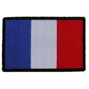 Patch, Embroidered Patch Iron-On or Sew-On, France French Flag Patch, 3" x 2"