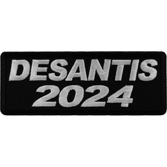 Patch, Embroidered Patch (Iron-On or Sew-On), Ron DeSantis 2024 Patch, 4" x 1.5"