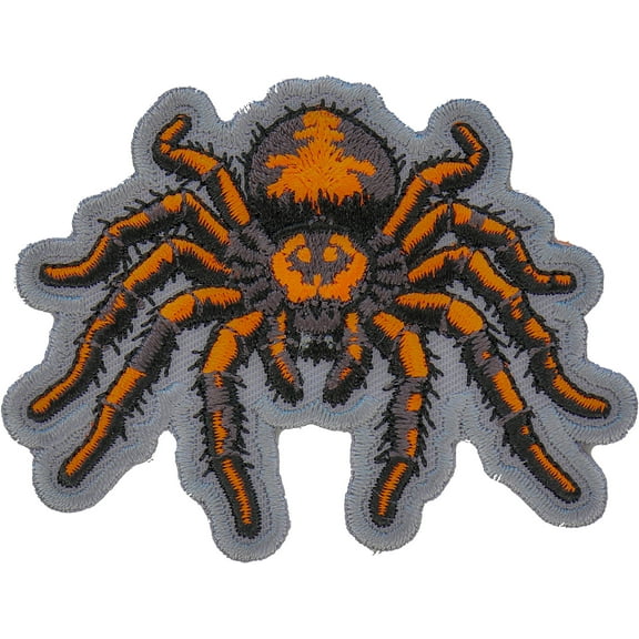 Patch, Embroidered Patch (Iron-On or Sew-On), Spider Patch, Creepy Venomous, Vintage Graphic Biker , 3" x 3"