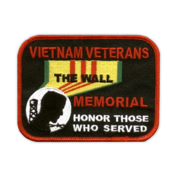 Patch, Embroidered Patch (Sew-On), Vietnam Veteran Memorial Wall POW MIA Honor Those Who Served, 4" x 3"