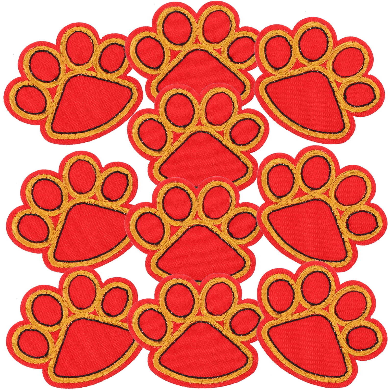 Guichaokj Patch Jackets Patches Dog Paw Applique Cloth Embroidery Sew