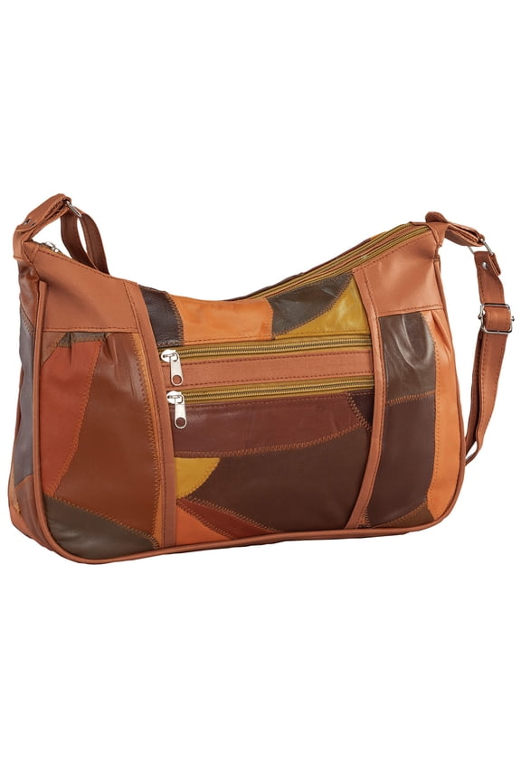 Patch Leather Handbag