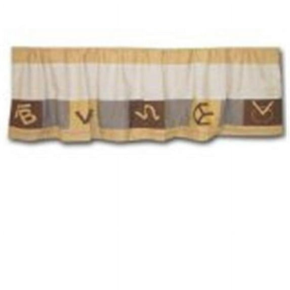 Patch Magic Brand- Curtain Valance 54 x 16 in. - Tan - 16 L x 54 W in.
