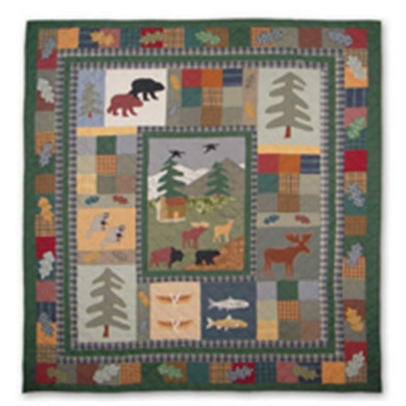 Patch Magic DCKNORW Northwoods Walk- Duvet Cover King 108 x 98 in.